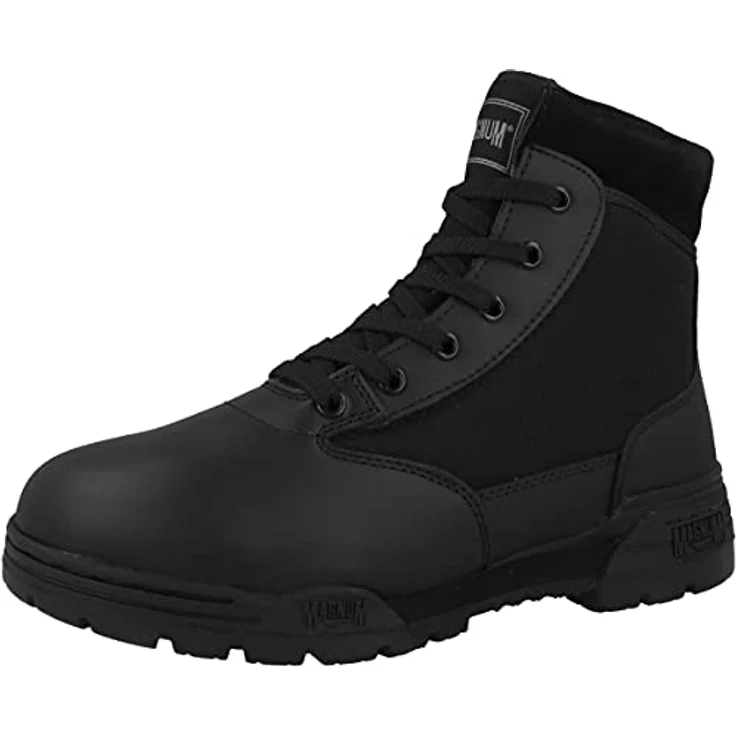 Magnum Classic Mid Herren Berufsschuh, Leichtstahlplatte in der Innensohle, weite Passform, schwarz – Bild 4