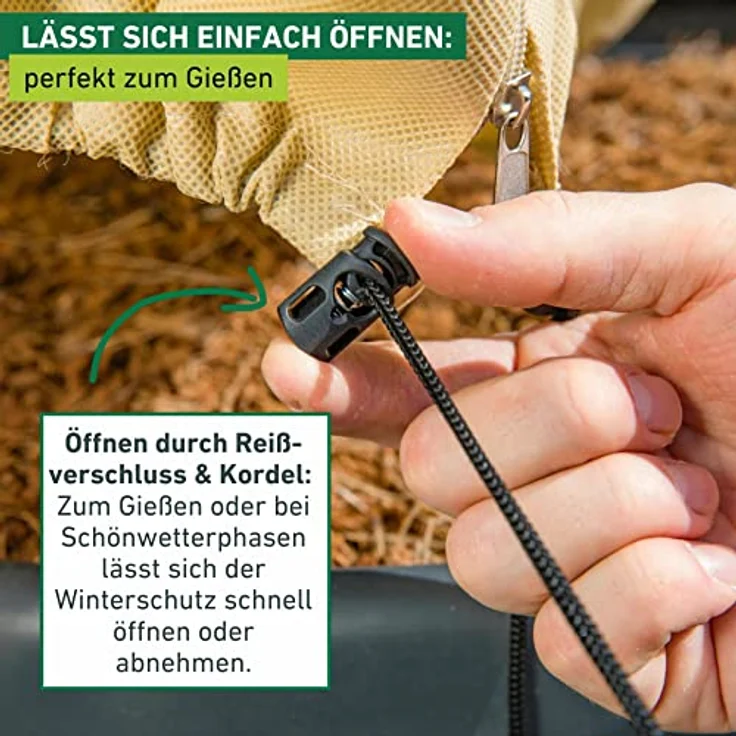 Wintervlies für Pflanzen XXL, Frostschutzhülle 390x350 cm – Bild 5