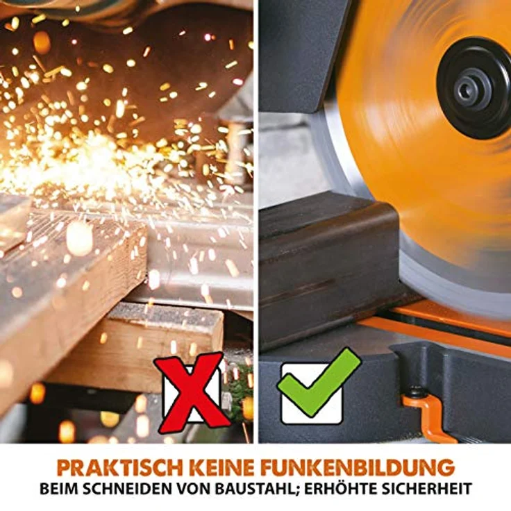 Evolution Power Tools - R210SMS-300+ Mehrzweck-Gleit-Gehrungssäge mit Plus Pack, 210 mm (230 V) – Bild 14