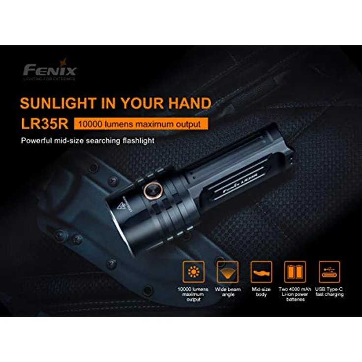Fenix Taschenlampe LR35 14 cm, 10000 lm Taschenlampen - Mobil – Bild 5