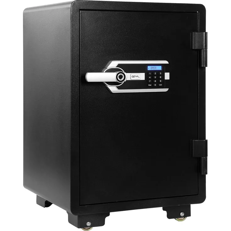 Olympia GOsafe 5700FP, Einwurftresor mit Fingerprint-Scanner und Feuerschutz, 67 l, schwarz