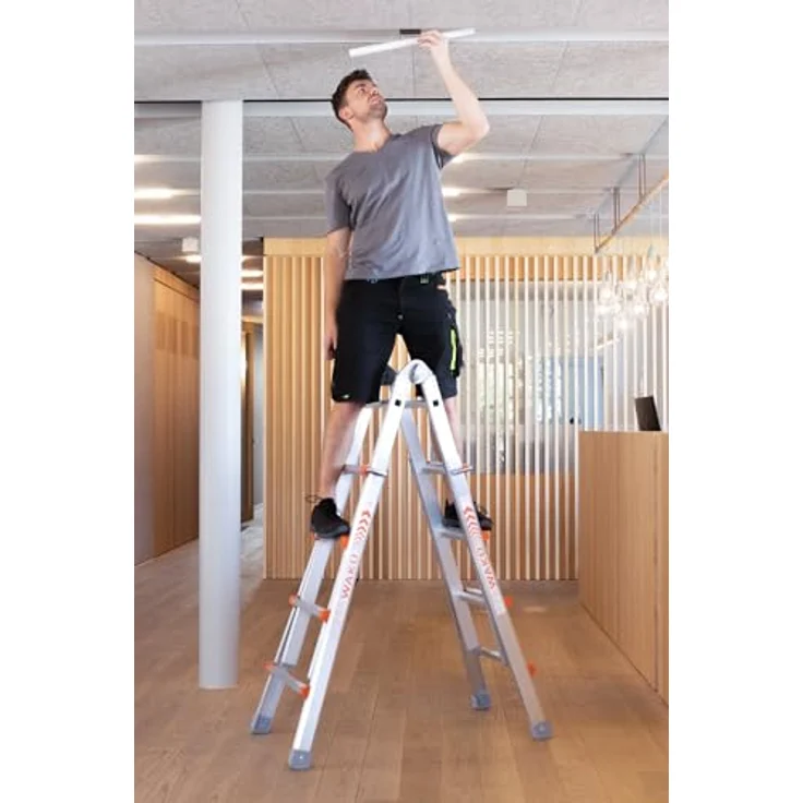WAKÜ Teleskopleiter Modell 103 - Maximale Leiterlänge 6,40 m – Bild 5