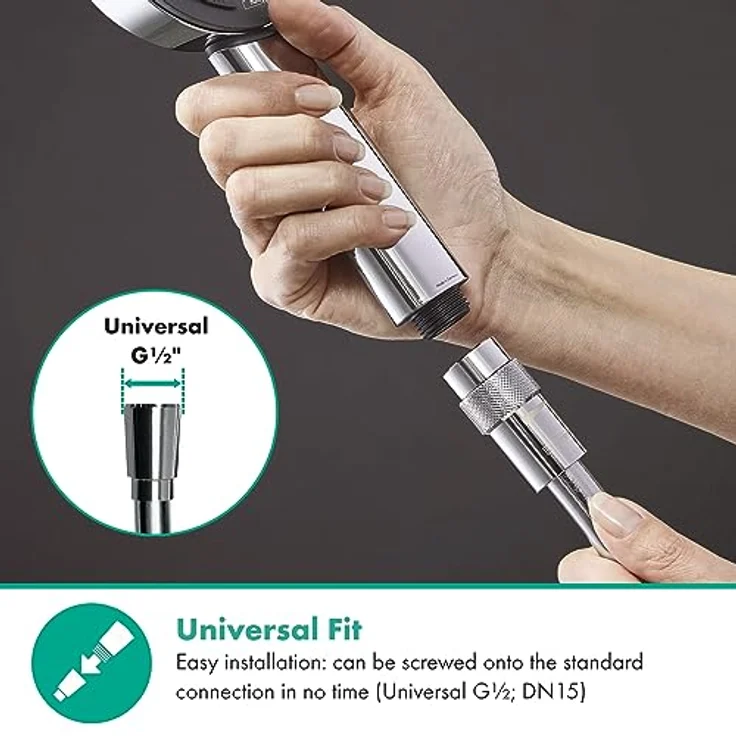 hansgrohe Isiflex Duschschlauch, 1,60 m, mit Volumenkontrolle, Chrom – Bild 2