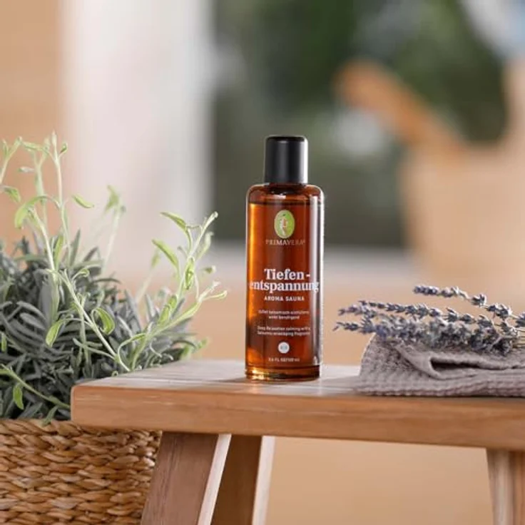 PRIMAVERA Tiefenentspannung Aroma Sauna Bio 100 ml Konzentrat mit Lavendelsaft – Bild 4