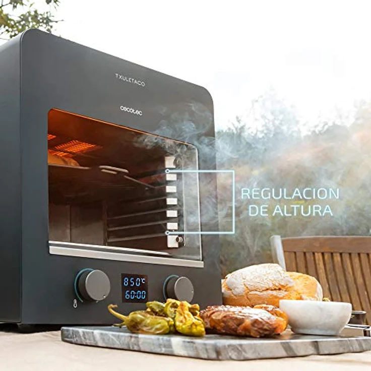 Elektrogrill Cecotec Txuletaco 8000 Inferno 850C 2200W 31 x 35,5 x 36,5 cm Schwarz – Bild 4
