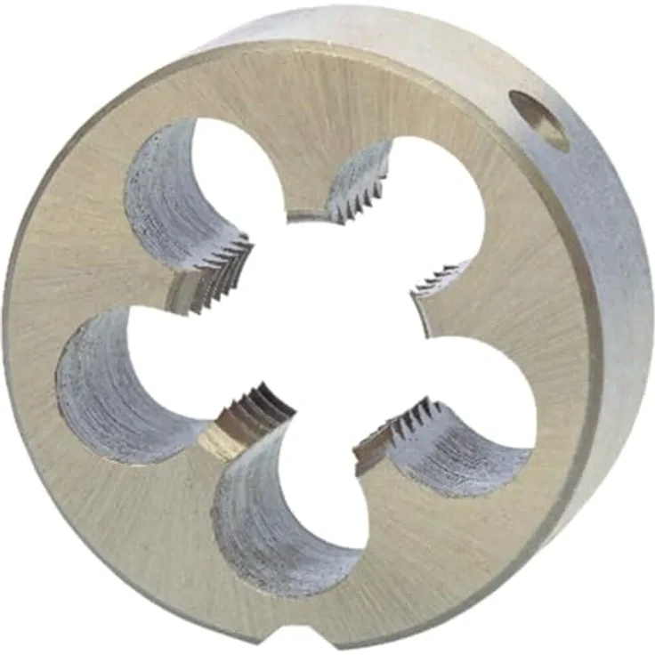 Ruko HSSE-Co 5 Schneideisen, DIN EN 22568, geschliffen und hochglanzpoliert, M 2 x 0,40 mm, rechtsschneidend, Typ B geschlossen, Toleranz DIN ISO 2, Stärke 5,0 mm