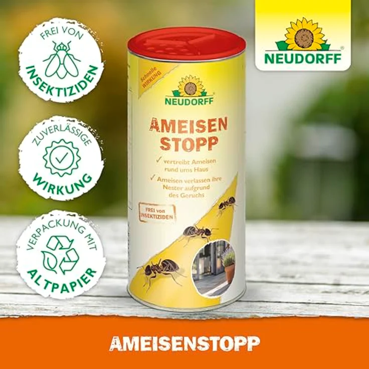 Neudorff AmeisenStopp – Effektives Ameisenstreumittel, insektizidfrei, 200 g, Weiß – Bild 5