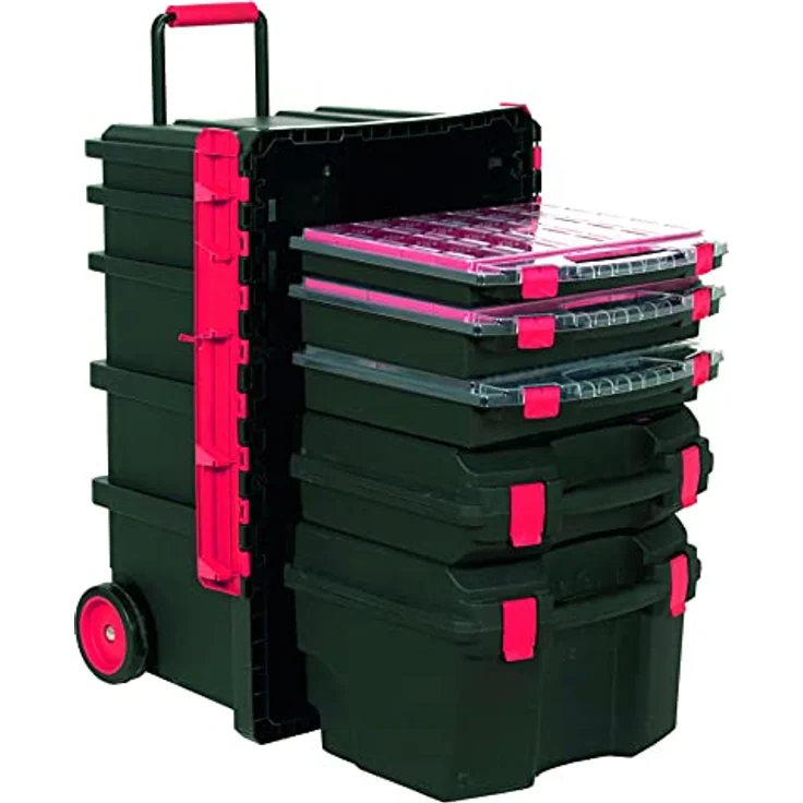 TAYG 159008 Trail-Box Nr.59 PRO Werkzeugtrolley Nr. 59 500 x 410 x 770 mm – Bild 3
