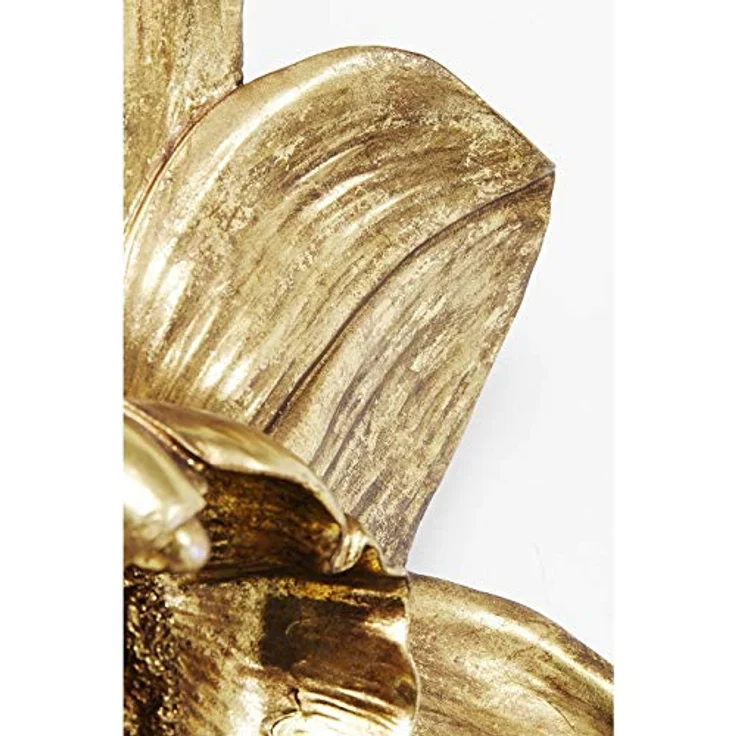 Kare Design Wandschmuck Orchid Gold 44cm, goldener Wandschmuck als Blumen Motiv in der Farbe Gold, Eyecatcher für die Wand als Accessoire für das Wohnzimmer (H-B-T) 44,3x40,1x12cm – Bild 7