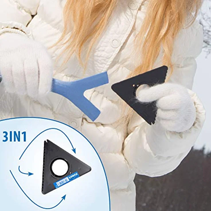 Kungs Mega-Is Schneebesen mit Eiskratzer blau, silber - Preisvergleich – Bild 3
