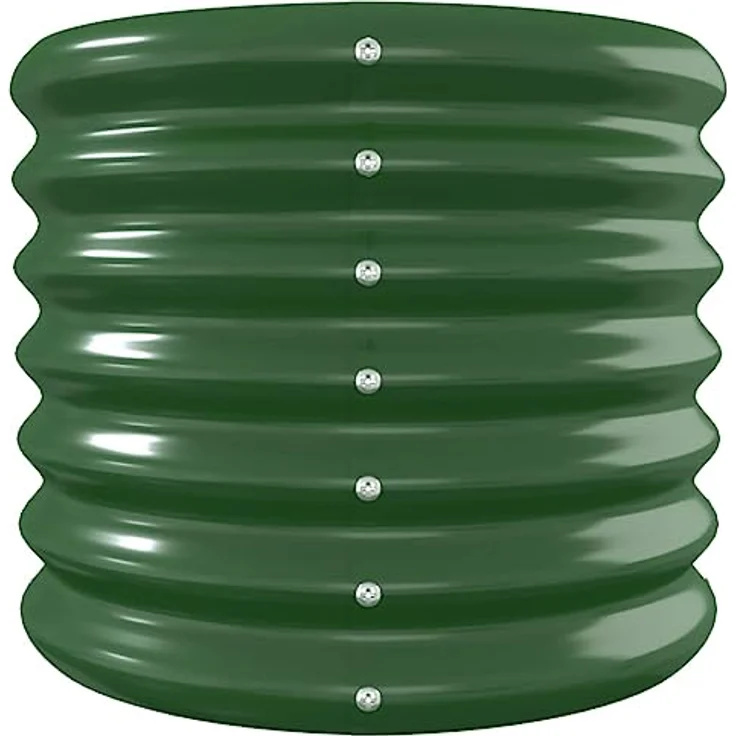 vidaXL Hochbeet, Pulverbeschichteter Stahl, 260 x 40 x 36 cm, Grün – Bild 5