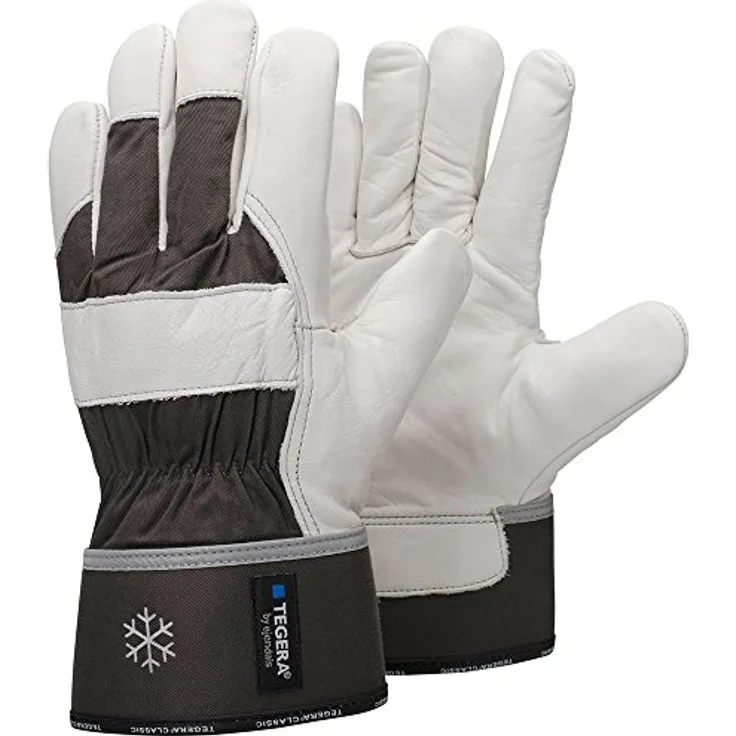 Ejendals Lederhandschuh Tegera 56, Größe 11, 1 Stück, weiß / grau, 56-11