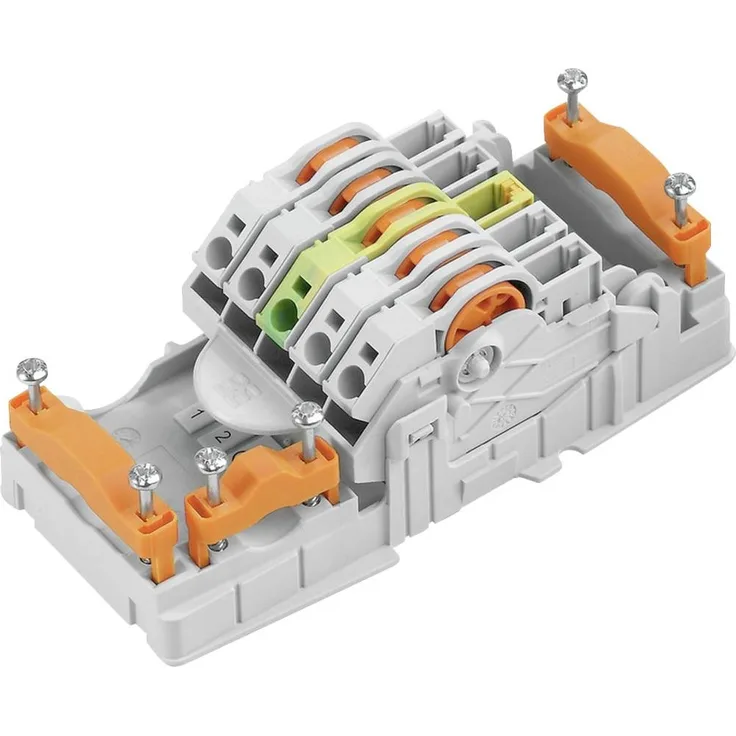 Weidmüller PT6 DC 1/2/PE/3/4 Verbindungselement flexibel, Energieverteilungsklemmenleiste, grau