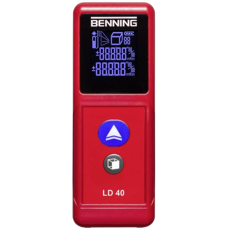 Benning Laser-Entfernungsmesser LD 40, handlich und kompakt, gummiertes Gehäuse, einfach zu bedienen – Bild 1