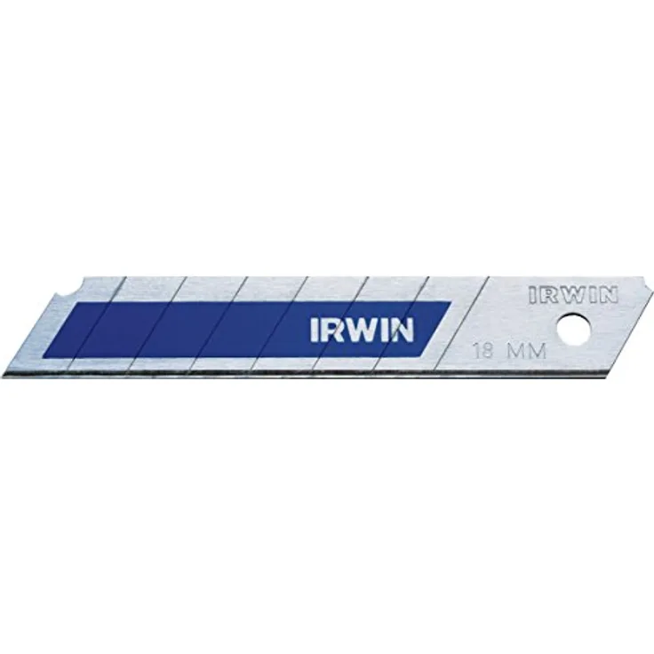 IRWIN Abbrechklinge, 1.8 cm, Bi-Metall, 50 Stück, splitterfrei mit Federstahl-Rücken