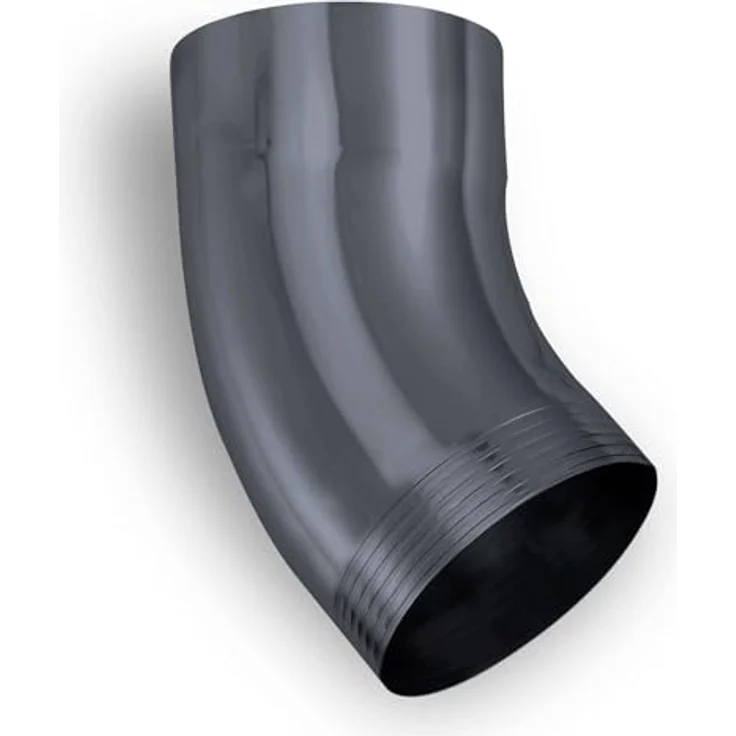 ZAMBELLI Fallrohrbogen 40° DN100 / 100mm, verzinkt, anthrazit, flexibel und korrosionsbeständig – Bild 1