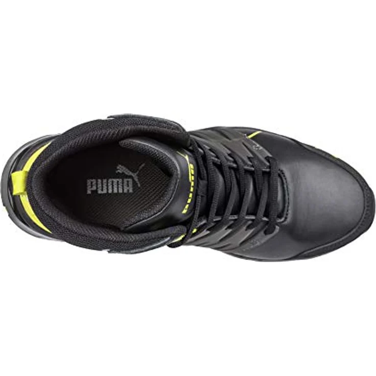 PUMA Safety VELOCITY 2.0 YELLOW MID, Sicherheitsarbeitsschuh in Größe 46, schwarz-gelb – Bild 2