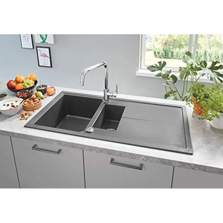 Grohe Eurosmart Cosmopolitan, Einhand-Spültischbatterie mit hohem Auslauf, Chrom – Bild 4