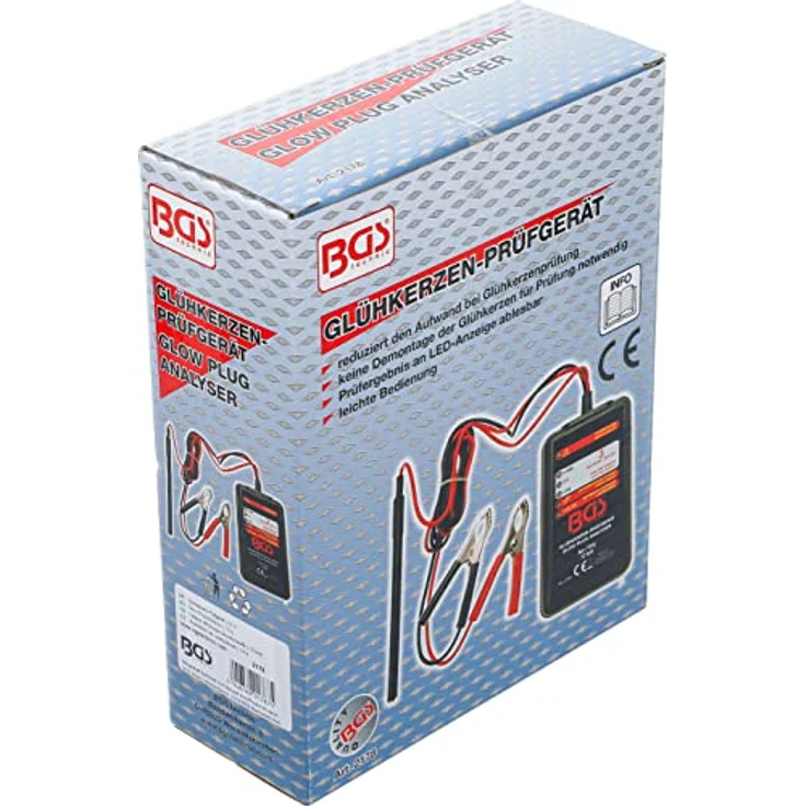 BGS Multimeter Glühkerzen-Prüfgerät 12 V mit LED-Anzeige, einfache Bedienung ohne Demontage – Bild 5