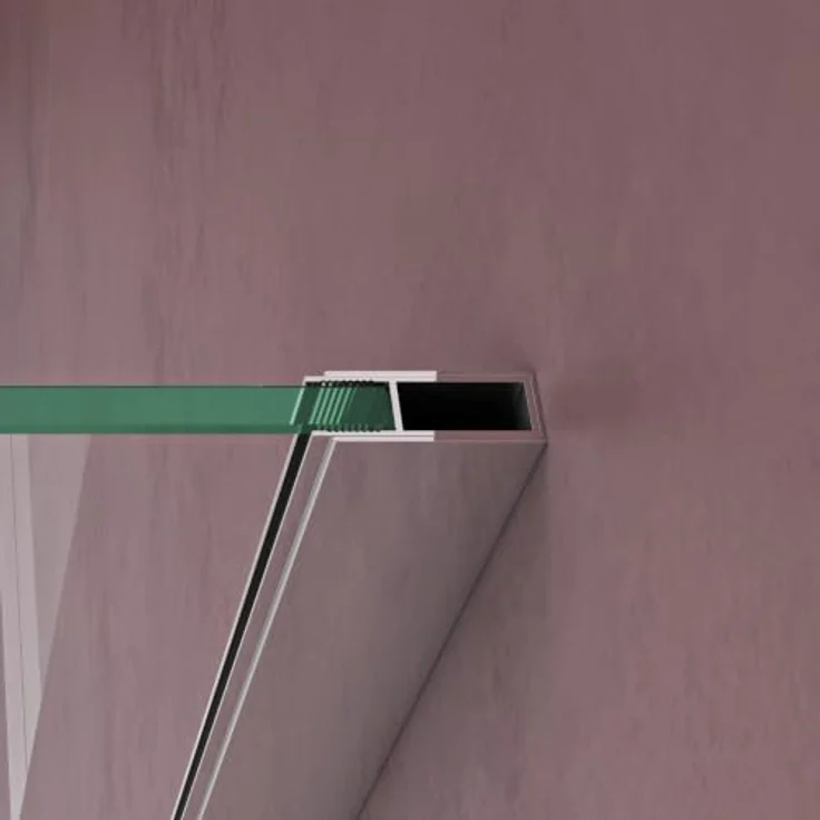 doporro Duschkabine 90x140x195cm, Duschabtrennung mit Schiebetür aus Klarglas, Sicherheitsglas mit Nanoversiegelung und Aluminiumprofilen – Bild 5