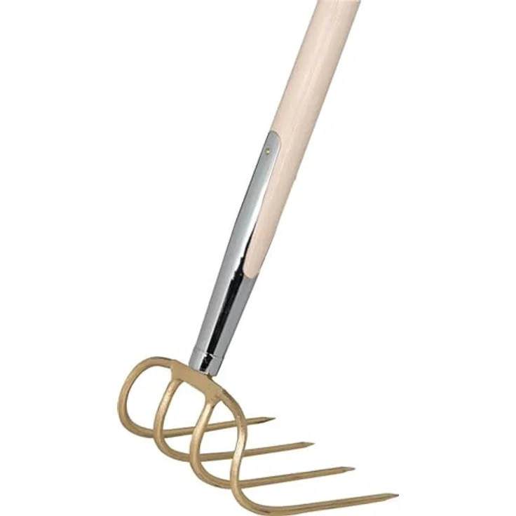 IDEAL-Dunghacke, gold, Schienenzwinge, Eschen-Langstiel 135 cm – Bild 2