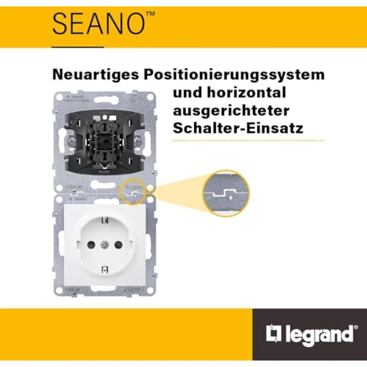 LEGRAND SEANO Bewegungsmelder-Einsatz, 170° Erfassungsbereich, mit Handbetätigung, 2-150W, max. 8 m Reichweite, 765037 – Bild 5