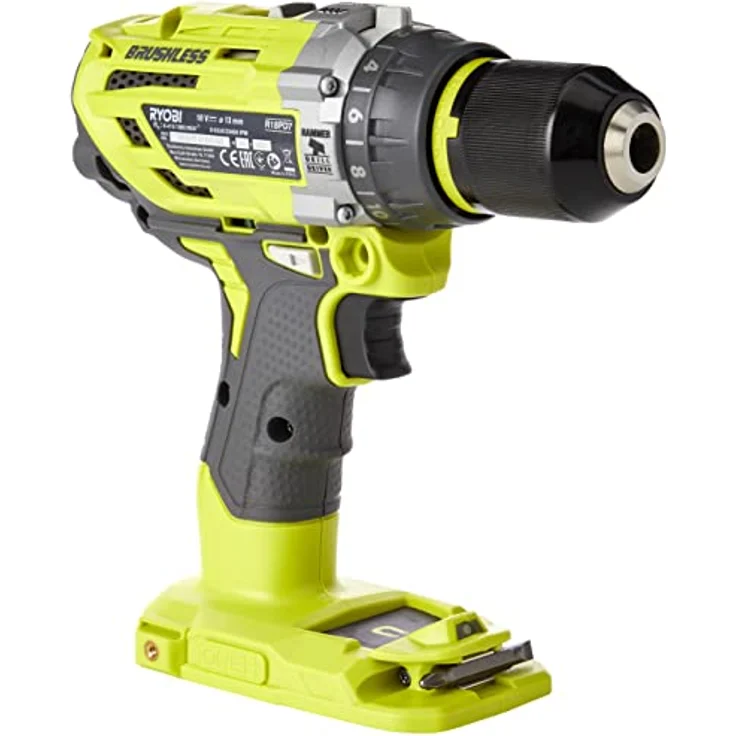 Ryobi 5133003941 Schlagbohrschrauber (18 V,Schlagbohrfunktion, ohne Akku,Schnellspannbohrfutter,LED-Beleuchtung) R18PD7-0 – Bild 4
