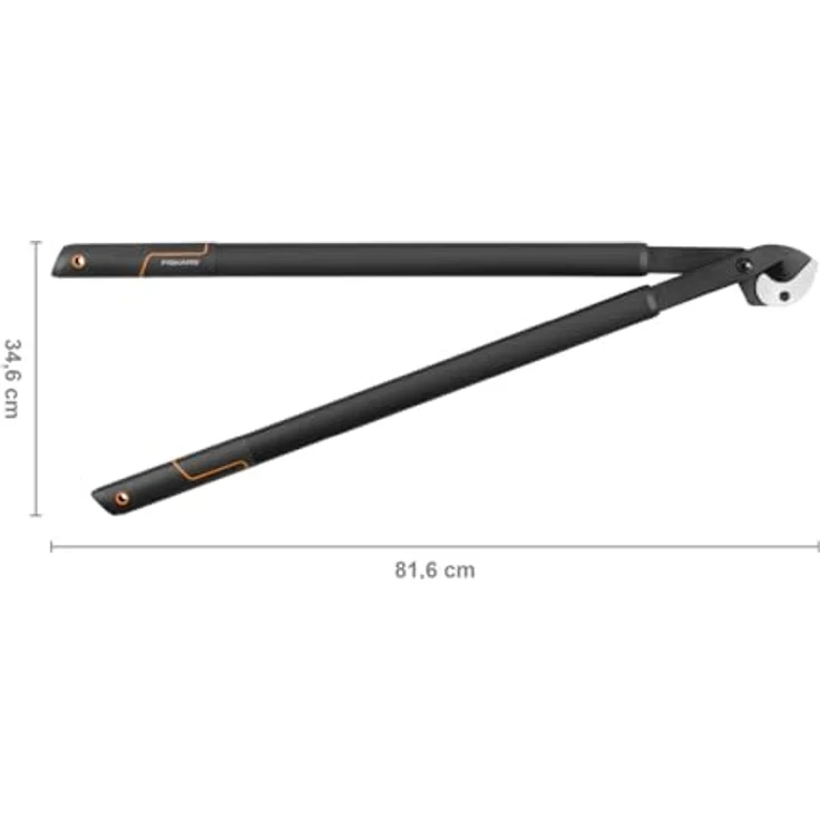 Fiskars SingleStep Amboss-Astschere für trockenes und hartes Holz, Antihaftbeschichtet, Gehärteter Präzisionsstahl, Länge 81 cm, Schwarz, L39, 1001430 – Bild 3