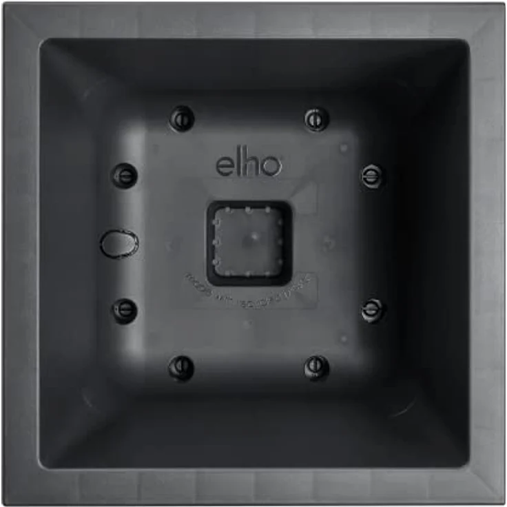 Elho Vivo Next Quadrat 30 - Übertopf für Innen & Außen - Ø 29.5 x H 29.5 - Living Schwarz – Bild 4
