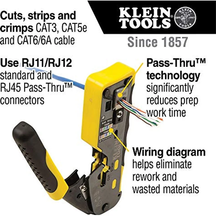 KLEIN TOOLS VDV226-110, gelb-schwarz, Pack of 1 – Bild 2