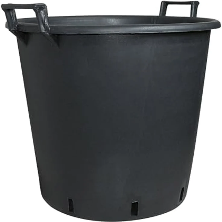 Pflanzcontainer, Polypropylen, mit Griffen, Ablauflöcher. D 50 x H 40 cm – Bild 2