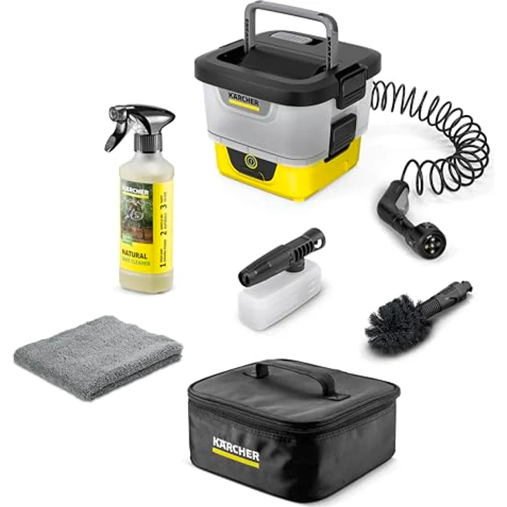 Kärcher Hochdruckreiniger Mobile Outdoor Cleaner OC 4 + Bike Kit, Akkubetrieb mit 8L Wassertank und Lithium-Ionen-Akku, kompakt und mobil – Bild 1
