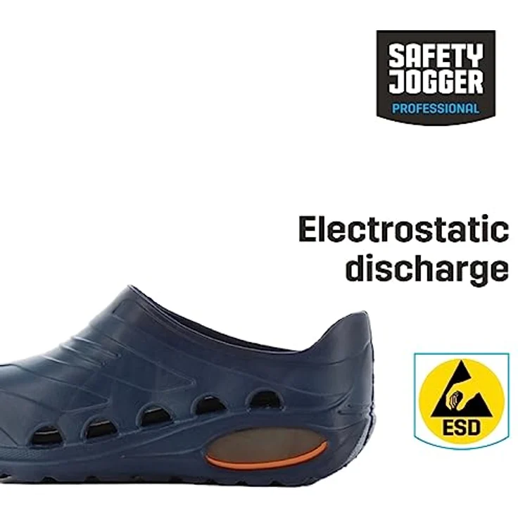 Safety Jogger Clog OXYVA OB Sicherheitsschuh wasserdicht, leicht und rutschhemmend, schwarz – Bild 4