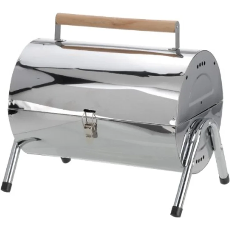Edelstahl-Grilltonne BBQ Grill Camping Grill – Bild 2