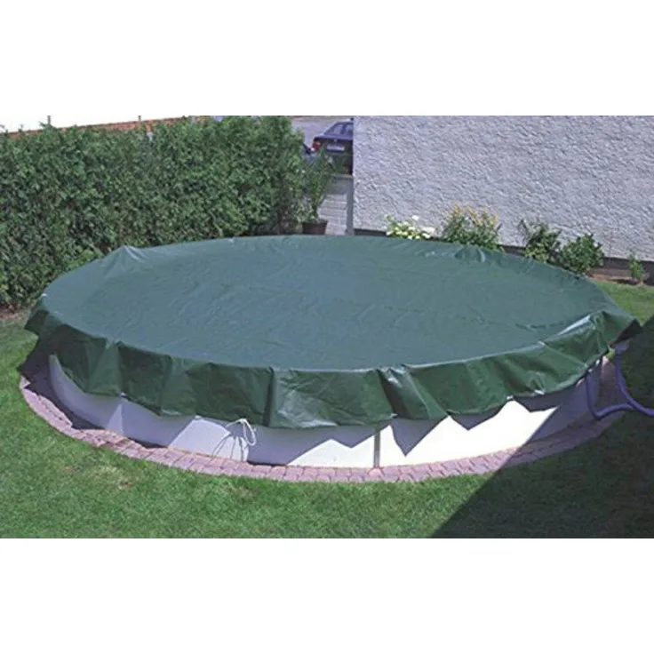 my POOL BWT Pool-Abdeckplane für Ovalformbecken, Ganzjahresabdeckung aus PEB, 430x780 cm mit Spannschloss und Spannseil
