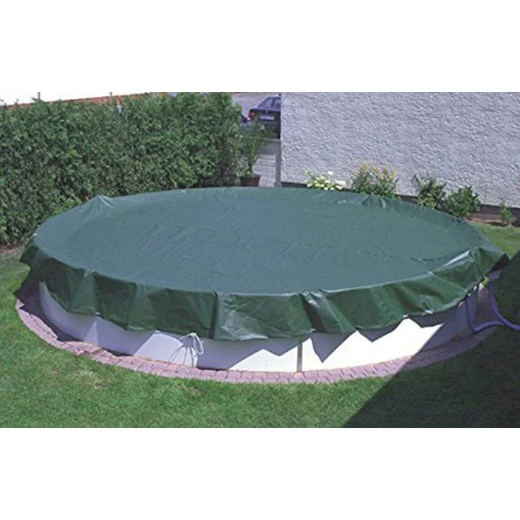 my POOL BWT Pool-Abdeckplane für Ovalformbecken, Ganzjahresabdeckung aus PEB, 430x780 cm mit Spannschloss und Spannseil