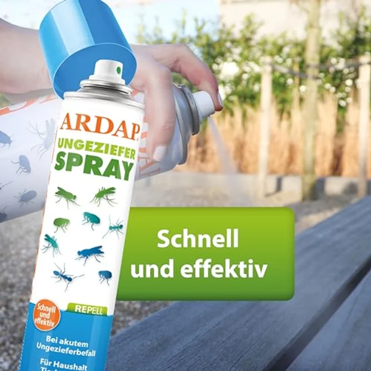 ARDAP Repell Ungezieferspray 750ml - Wirkt schnell & effektiv - Schädlingsbekämpfung - Insektenspray für Wohnung - Schädlingsfrei - Abwehrend bei Insekten - von ARDAP – Bild 2