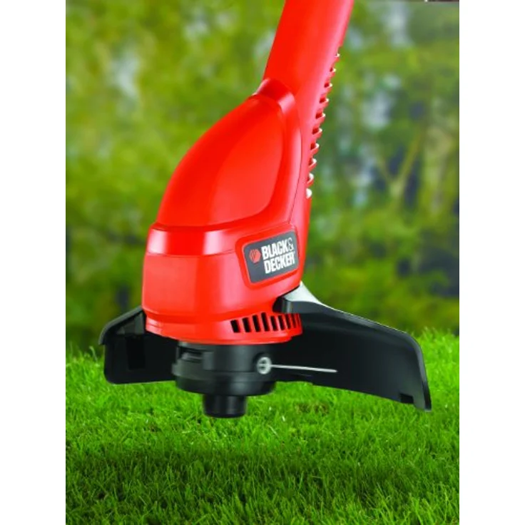 Black+Decker Elektro Rasentrimmer (350W, 25 cm Schnittbreite inkl. Ersatzspule) GL360SB, schwarz orange – Bild 16