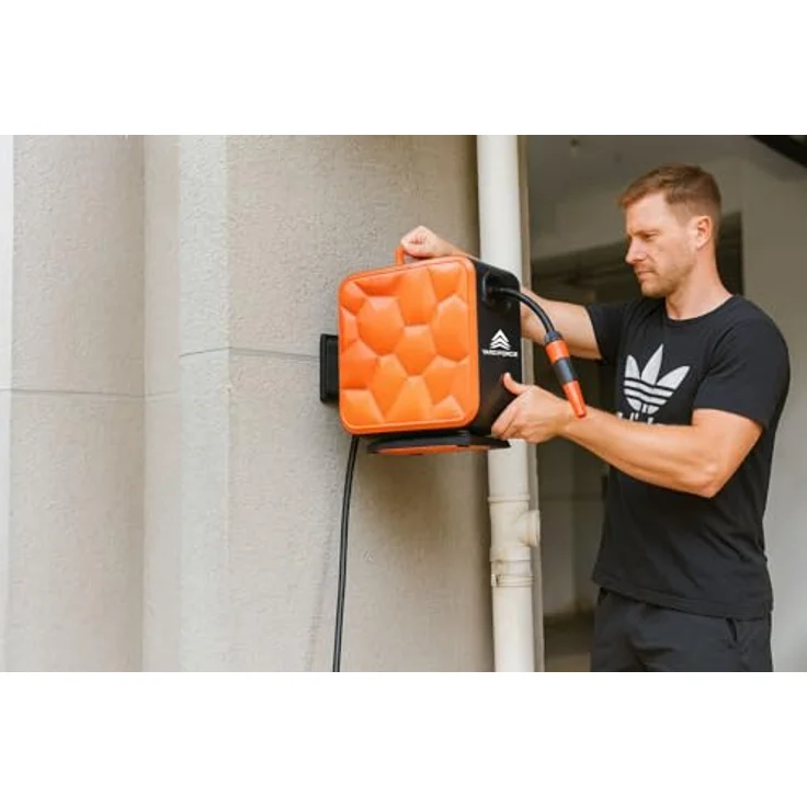 Yardforce Schlauchaufroller HW HR20B, automatischer Schlaucheinzug, robustes Kunststoffgehäuse – Bild 6
