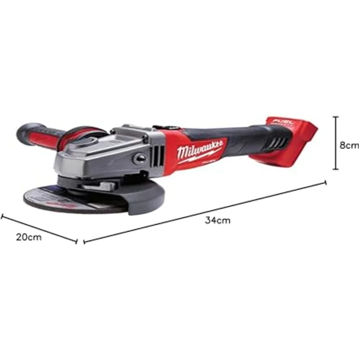 Milwaukee M18 CAG 125 X-0 - 18 V Li-Ion Akku 125 mm Winkelschleifer Solo - nur das Gerät, ohne Akku, Lader, Koffer 125 mm Akku – Bild 2