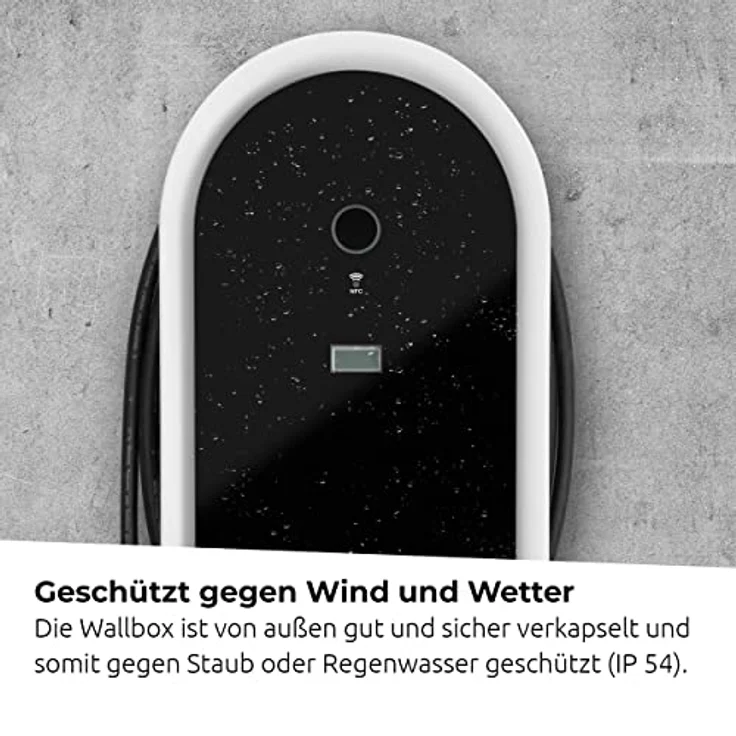 Technivolt 1100 Smart Wallbox 11kW mit 5m Ladekabel, Schwarz-Grau (0000-6301) – Bild 6