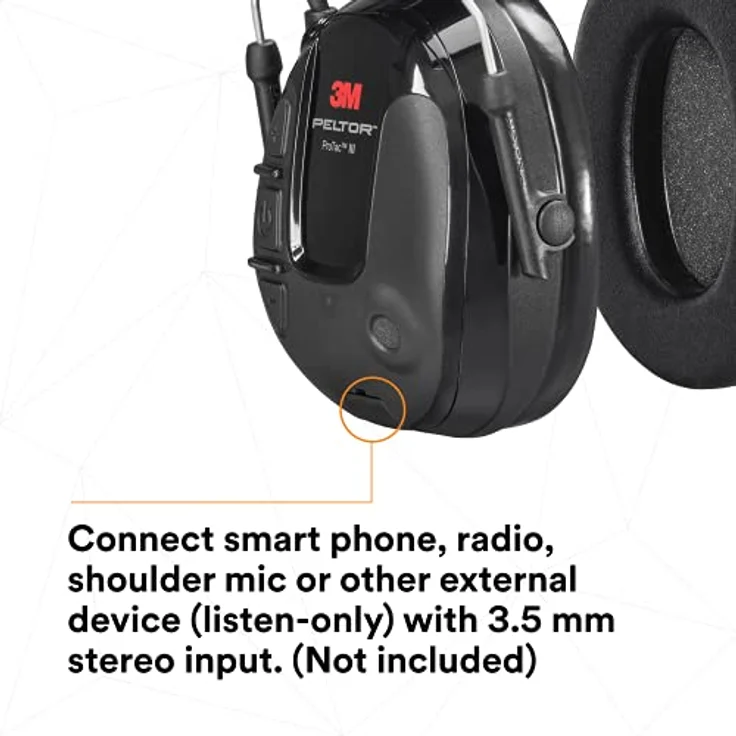 3M Peltor MT13H221A ProTac III Gehörschutz-Headset, Kopfbügel, Schwarz – Bild 5