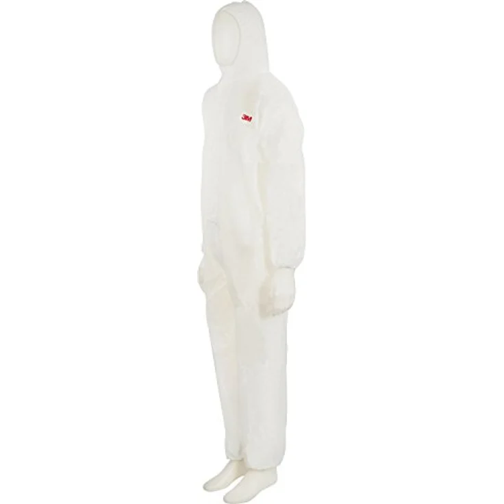3M 4515W2XL Schutzanzug 4515, Typ 5, gegen Staub und Flüssigkeit, Größe XXL, Weiß – Bild 2