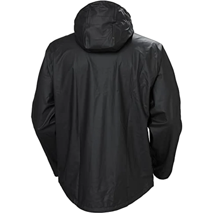 Helly Hansen workwear Regenjacke Voss schwarz wasserdicht reflektierende Elemente verlängerter Rücken – Bild 3
