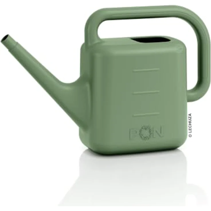 Lechuza® Gießkanne Moja, 10 L Kunststoff, schilfgrün, ergonomisches Design für einfache Pflanzenpflege – Bild 2