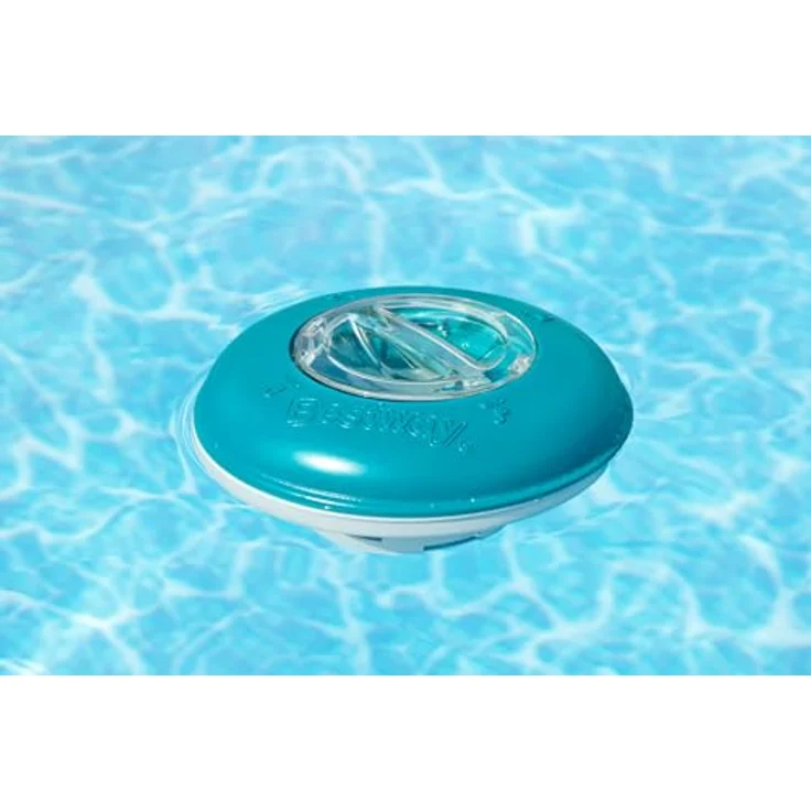 Bestway Flowclear Dosierschwimmer, 16 cm Ø in Blau-Weiß, zur gleichmäßigen Chemikalienverteilung für kristallklares Poolwasser – Bild 2