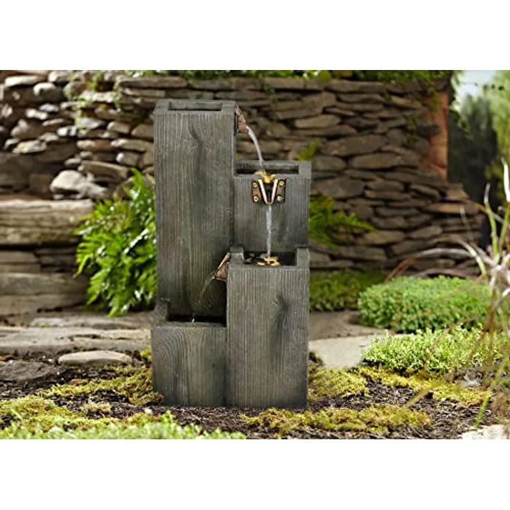 Gartenbrunnen Elegance Terrassenbrunnen mit Beleuchtung - Preisvergleich