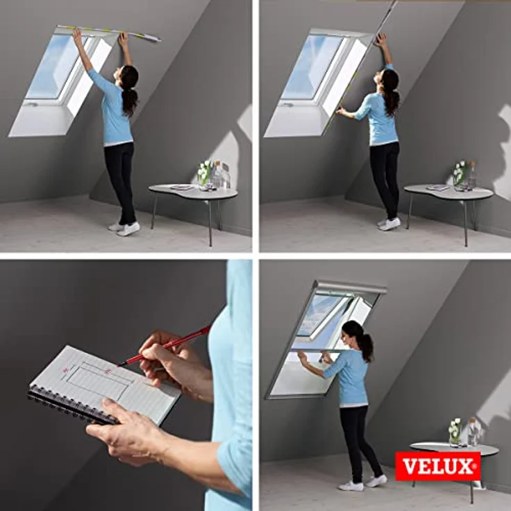 VELUX Originale Insektenschutzrollos - kompatibel mit einem Dachausschnitt in der Breite 1121-1285 mm und Länge 1601-2400 mm - Moskitonetz ZIL UK10 0000SWL – Bild 3