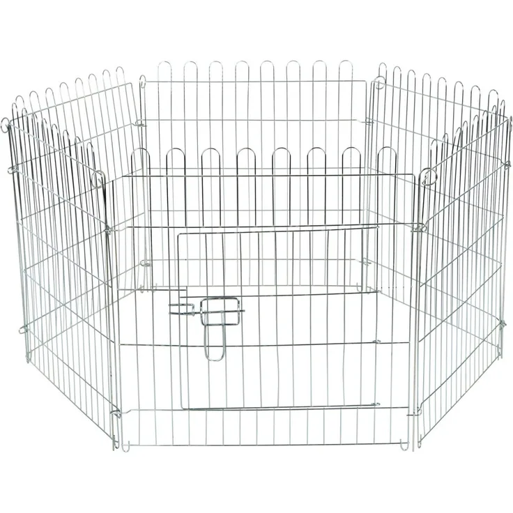 Kerbl Freigehege, verzinkt, 6 Gitter 56,5x56,5 cm, mit Tür