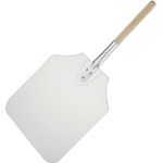 Vogue Pizzaschaufel aus Aluminium mit Holzgriff 30x35cm, Gesamtlänge 66cm